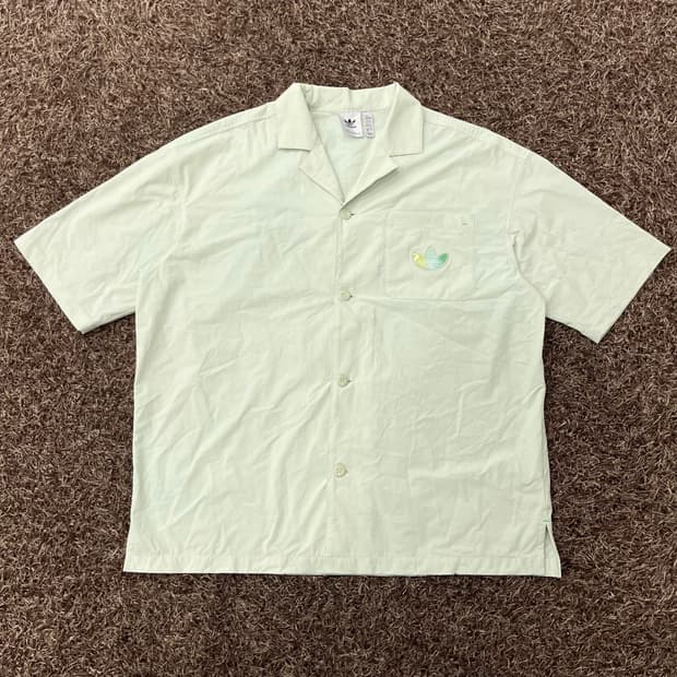 2XL 아디다스 나일론 반팔 셔츠