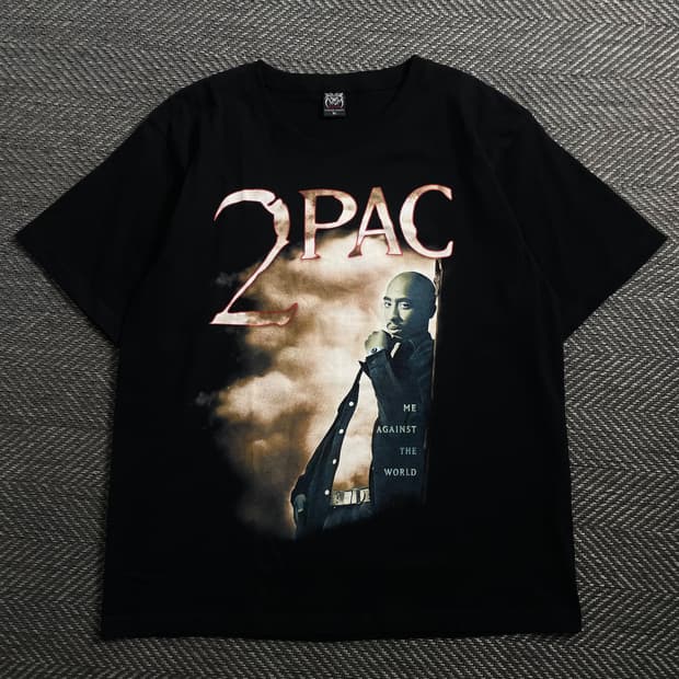 빈티지 투팍 힙합 프린팅 티셔츠o 4167