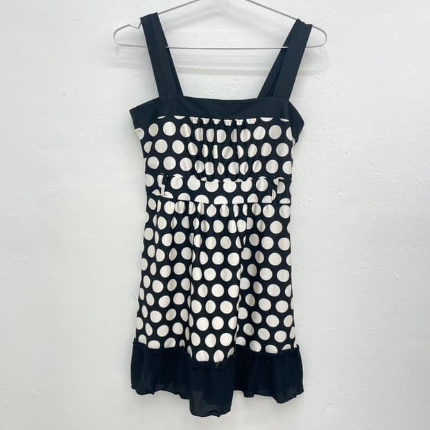 Retro Dot Babydoll Dress