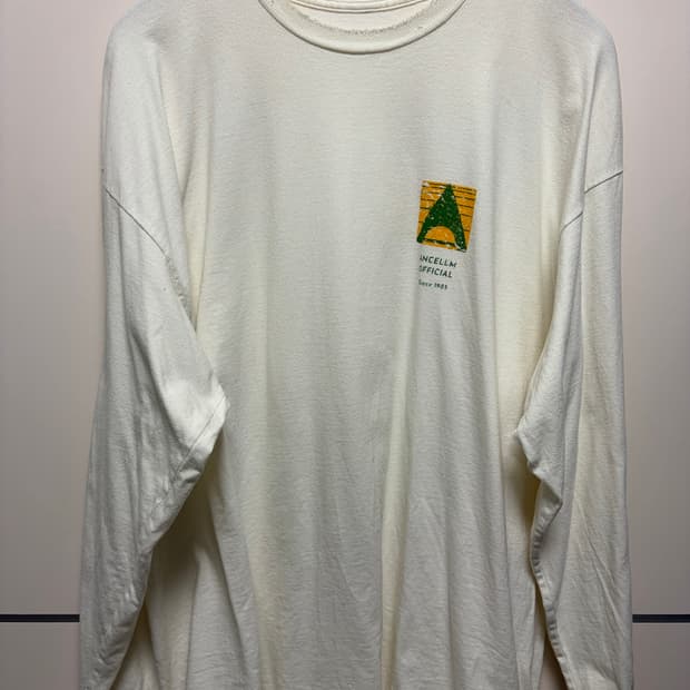 안셀름 Ancellm 25ss Logo LS T-Shirt - White
