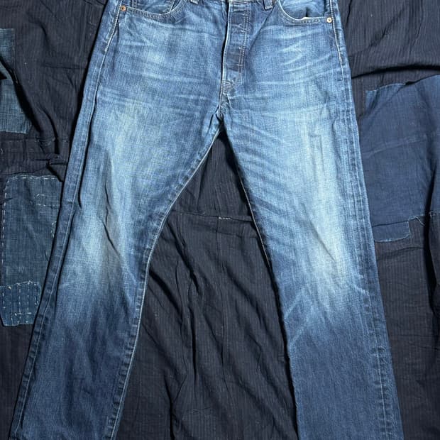 리바이스 501 스트레이트 핏 데님 팬츠 34