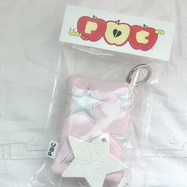 퍼피북클럽 카드 북 실버 x 핑크 (지갑)