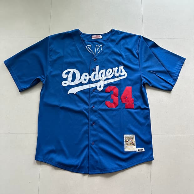 00s 미첼엔네스 LA다저스 발렌수엘라 1981 어센틱