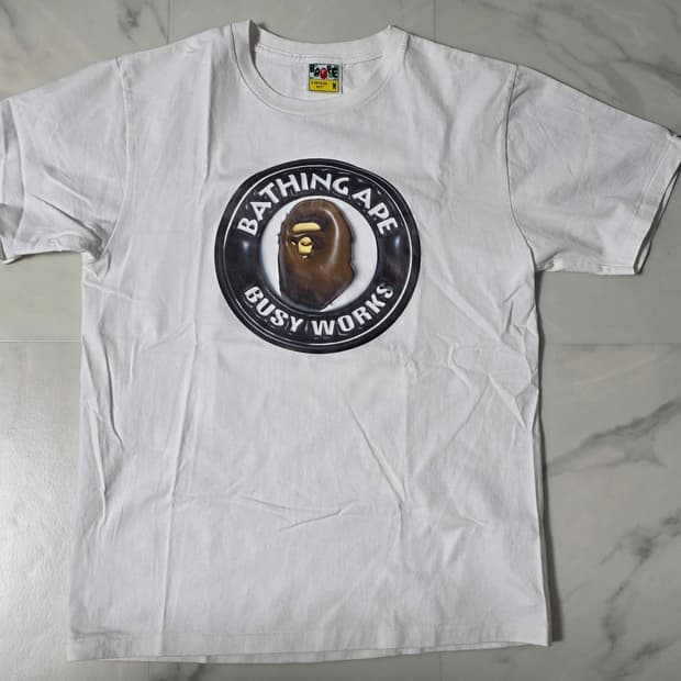베이프 Busy Works 3D 티셔츠 M