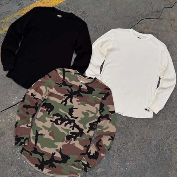 코르테이즈 써멀 카모 우드랜드 롱슬리브 corteiz thermal