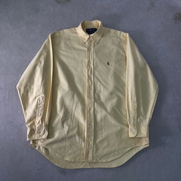 105 폴로랄프로렌 옐로우 코튼 셔츠