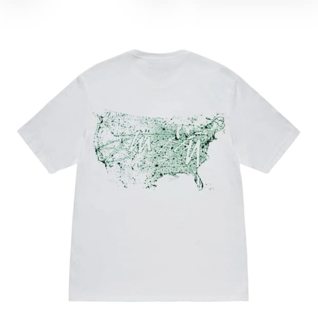 (L) 스투시 night lights T-shirt 화이트