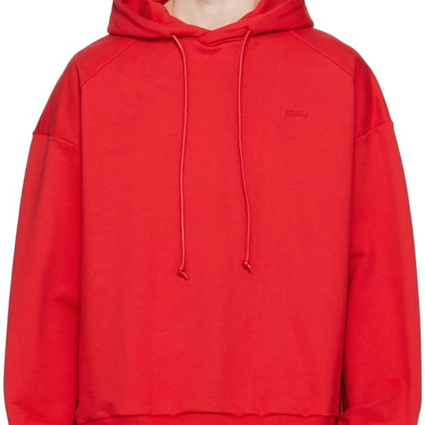 (105/S) 준지 오버사이즈 후드티 레드