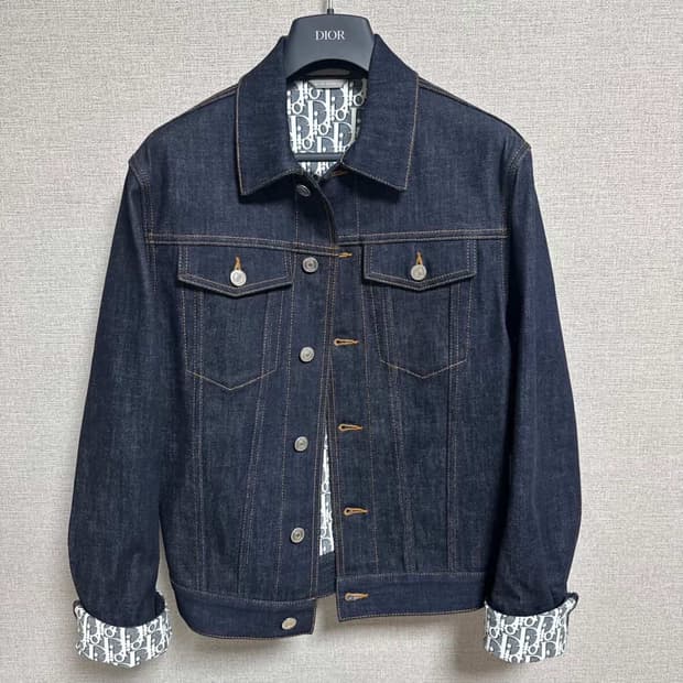 [새상품] 디올 오블리크 데님 청자켓 42
