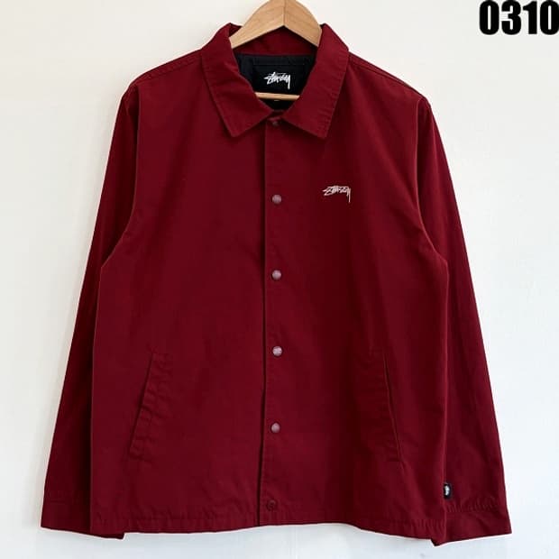 스투시(Stüssy) 클래식 로고 코치 자켓 M 