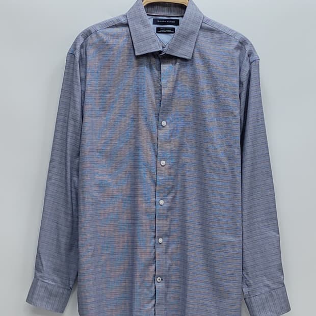 TOMMY HILFIGER 타미힐피거 마이크로 체크 셔츠 / 남 XL
