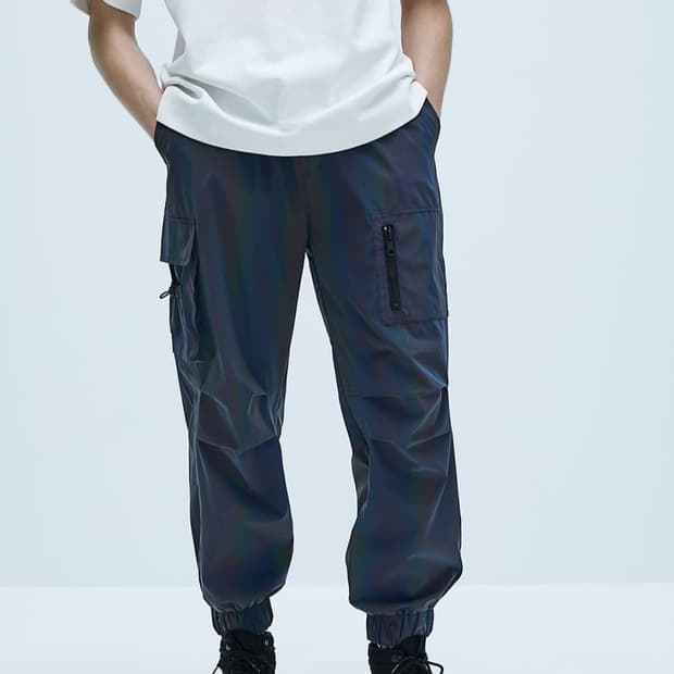 자라 리플렉티브 이펙트 하이테크 팬츠 조거팬츠 (마포멋쟁이, 송민호바지)