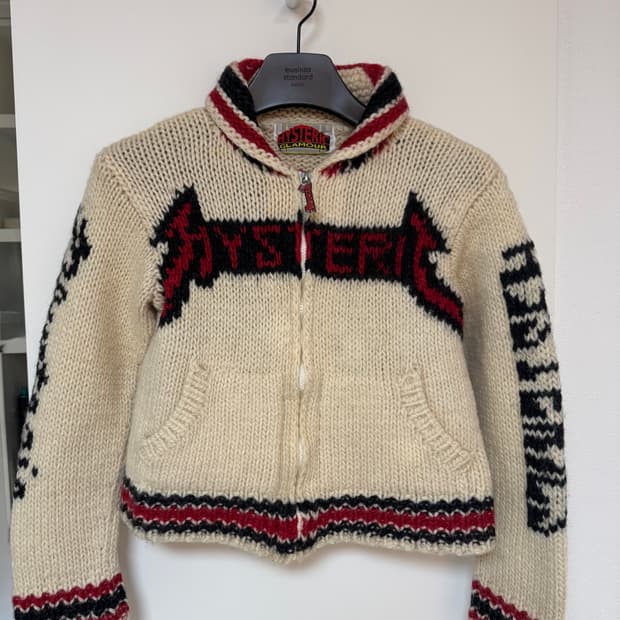 히스테릭 글래머 Hysteric Glamour 코위찬 니트 집업 자켓 1
