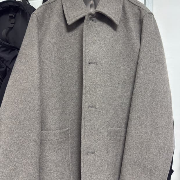 무신사 스탠다드 데일리 하프 발마칸 코트 토프 L 택 없는 새상품