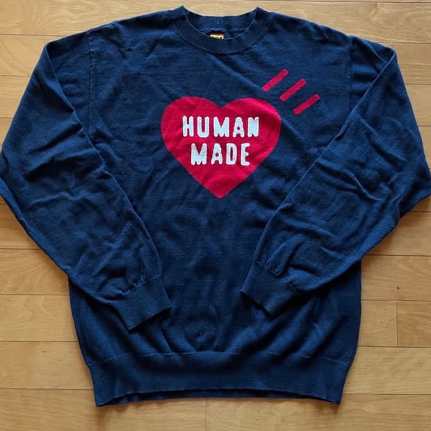 [XL] HUMAN MADE 하트 니트 스웨터
