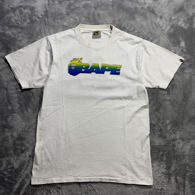 베이프 BAPE 반팔 티셔츠 화이트