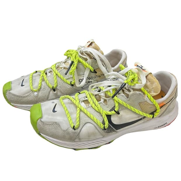 나이키x오프화이트 줌 테라 카이거 5 화이트/블랙-일렉트릭 그린 275