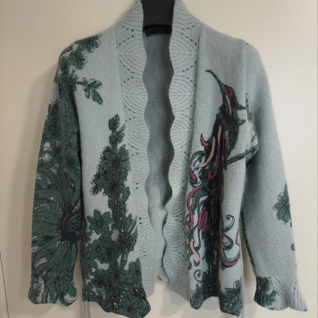 S 오일릴리 오픈형 가디건 허리 스트랩