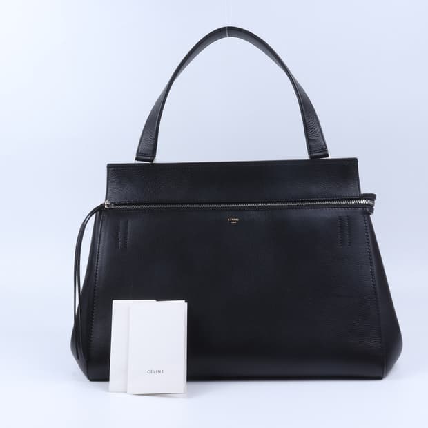 셀린느 엣지백 미디움 블랙 정품