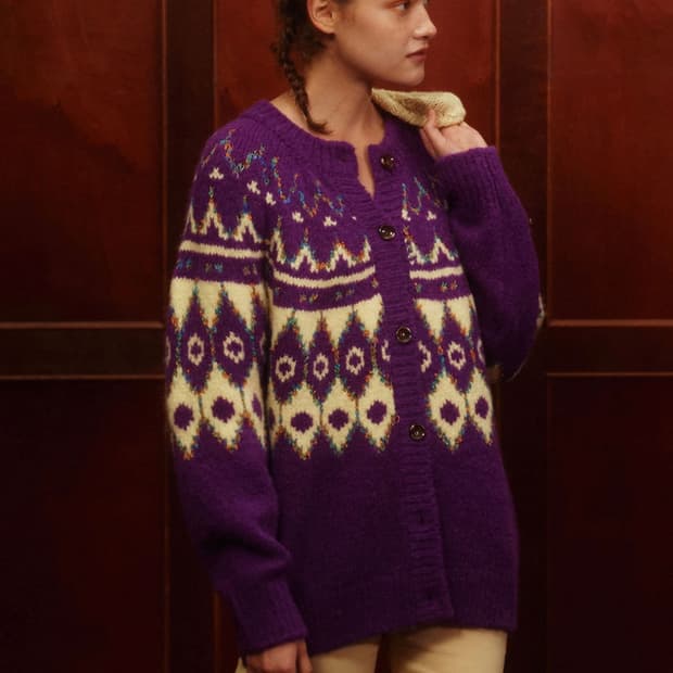 그린버터 노르딕기디건 