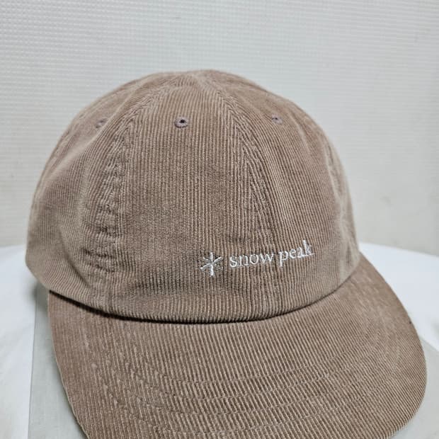 스노우피크 코듀로이 8패널 볼캡 브라운