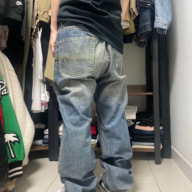 헌드레드 데님 팬츠