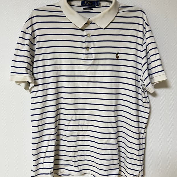 폴로 랄프로렌 스트라이프 카라티 L