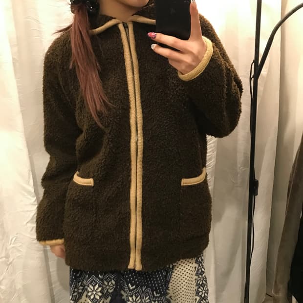 Glisse 글리세 모리걸 라떼갸루 양털집업