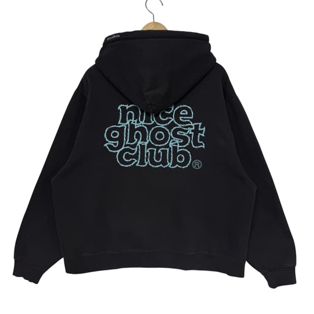 나이스고스트클럽 로고 후드티