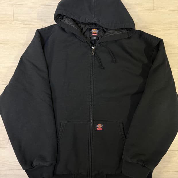 XL 24FW 슈프림 디키즈 후드집업 블랙