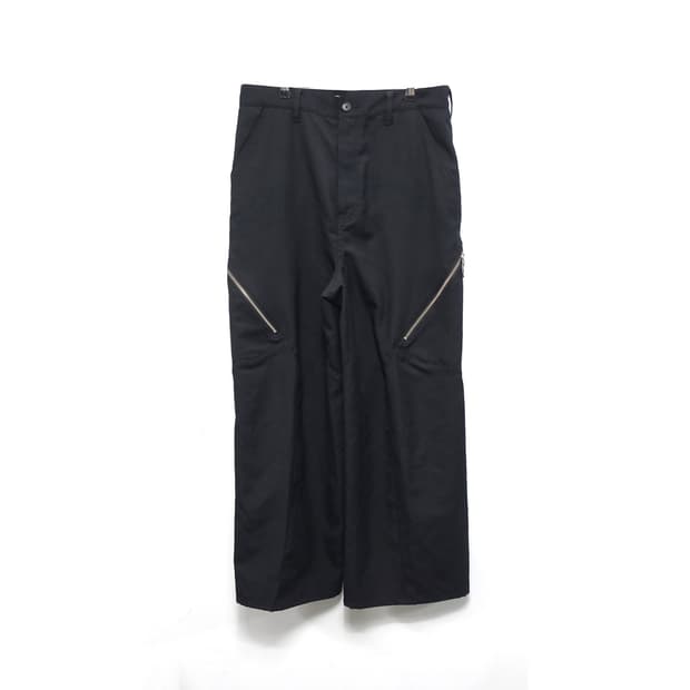 [2] JIEDA 24AW DRAPING OVER SLACKS PANTS