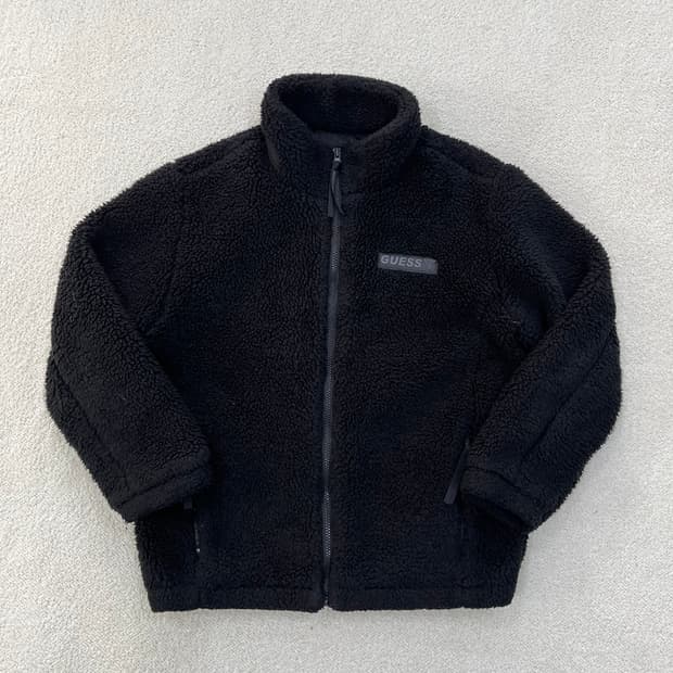 S 게스 뽀글이 스탠넥 집업 자켓 0304M