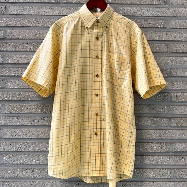 [S]L.L.Bean 엘엘빈 옐로우 그래프 체크 셔츠