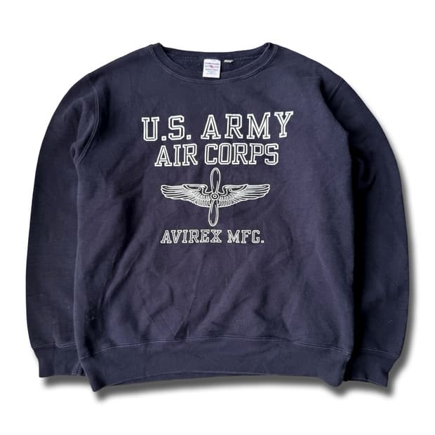 아비렉스 U.S. ARMY AIR CORPS 네이비 스웻셔츠