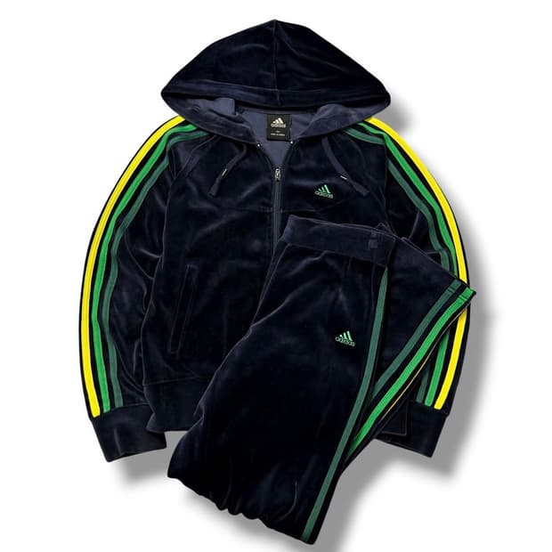 아디다스 셋업 후드 스웨이드 벨벳