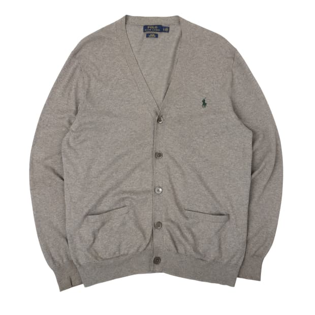 폴로 랄프로렌 그레이 피마코튼 가디건
