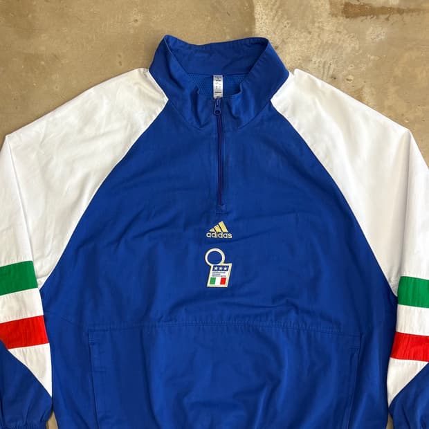 XL 아디다스 이탈리아 국대 반집업 아노락