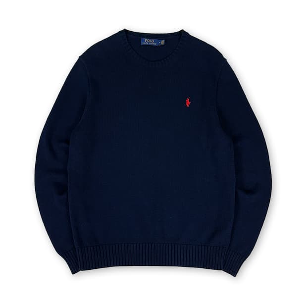 폴로 네이비 니트