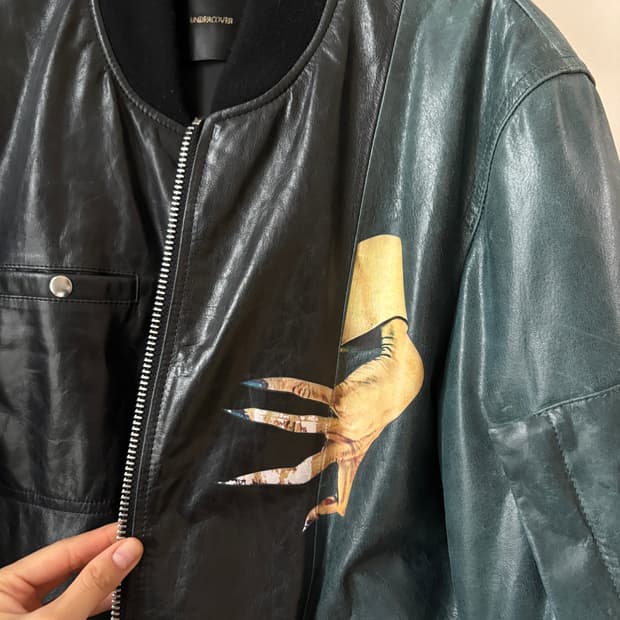 언더커버 2014-15 AW 시즌  Holygrace 양가죽 블루종