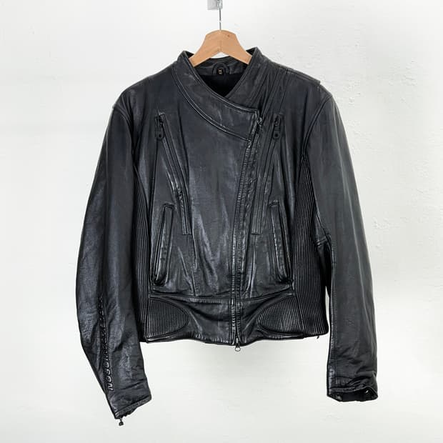 할리 데이비슨 우먼 블랙 FXRG 라이더 레더 자켓