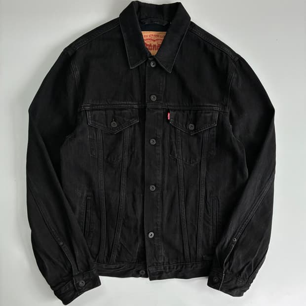 Levis  리바이스 레드탭 흑청 데님 트러커 자켓