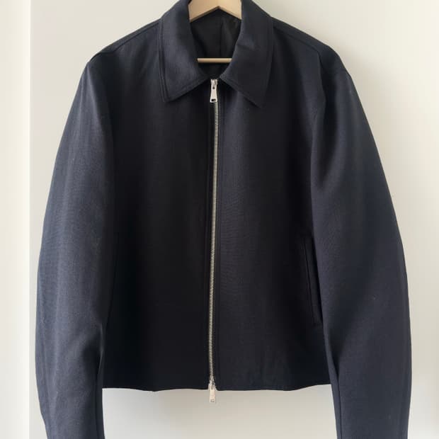 COOR 버진 울 크롭 점퍼 (다크네이비, M/민트급)