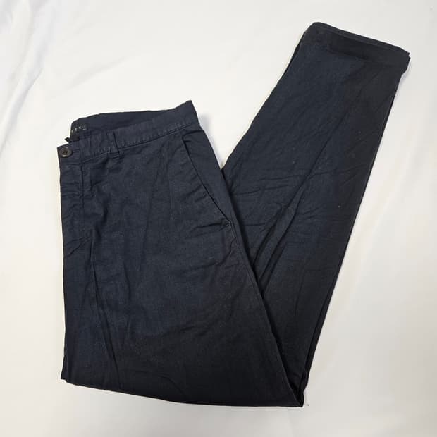 띠어리 Theory 코튼 린넨 슬랙스 바지 팬츠 정장 32 (매장 정품)