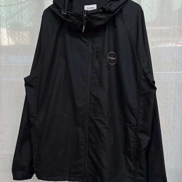 커버낫 패커블 어센틱 빅로고 바람막이 자켓