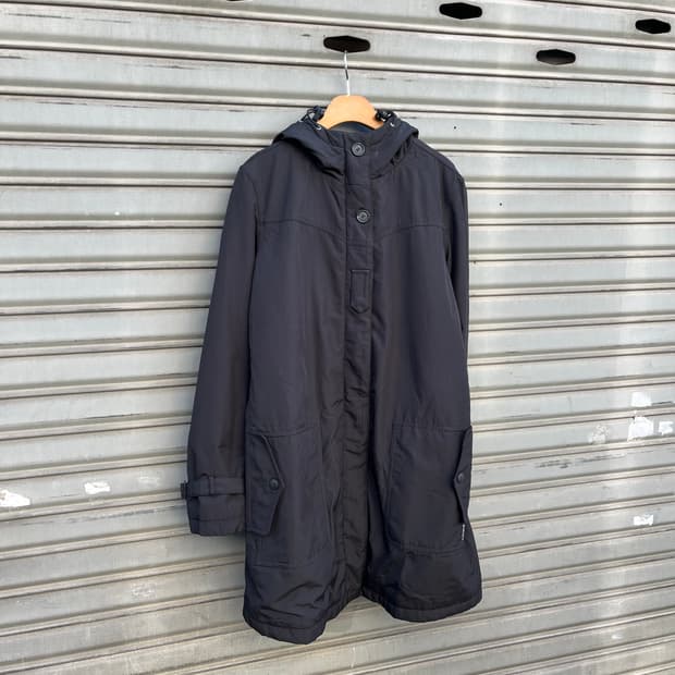 00s Armani Jeans 패디드 후드 코트