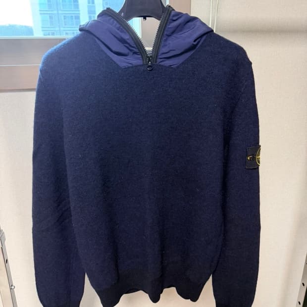 스톤아일랜드 울 하프집업 아노락 L