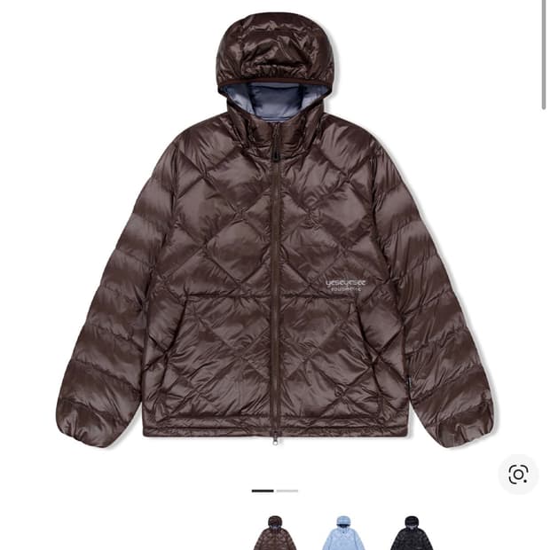 예스아이씨 웨이퍼 구스 다운 재킷 브라운 