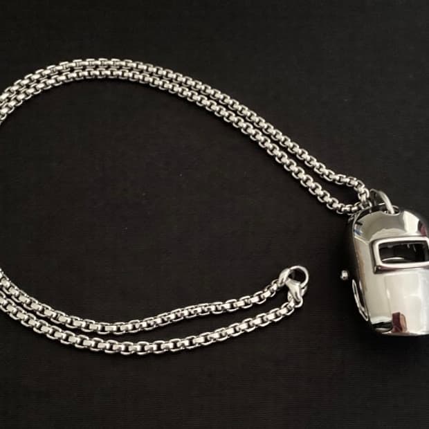 티타늄 마스크 팬던트 목걸이