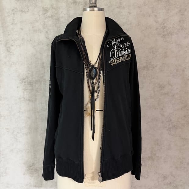 Y2k lettering jacket