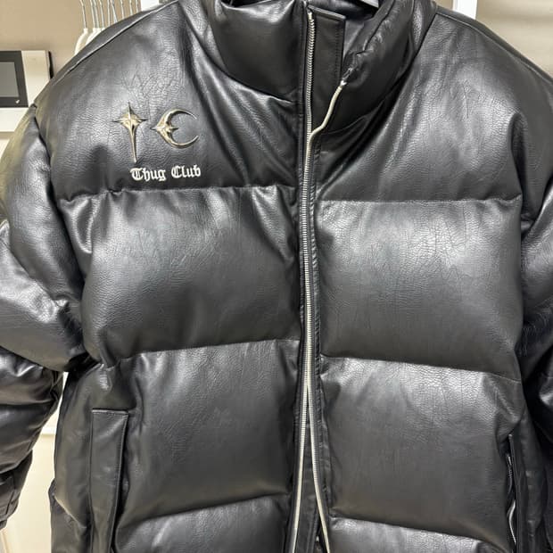 떠그클럽 레더패딩 (사이즈 4) 덕다운 버젼